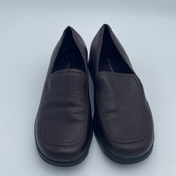 Easy Spirit Brown Women's Flats shoe slip on leather 9M casual office retro Y2K - Picture 4 of 11